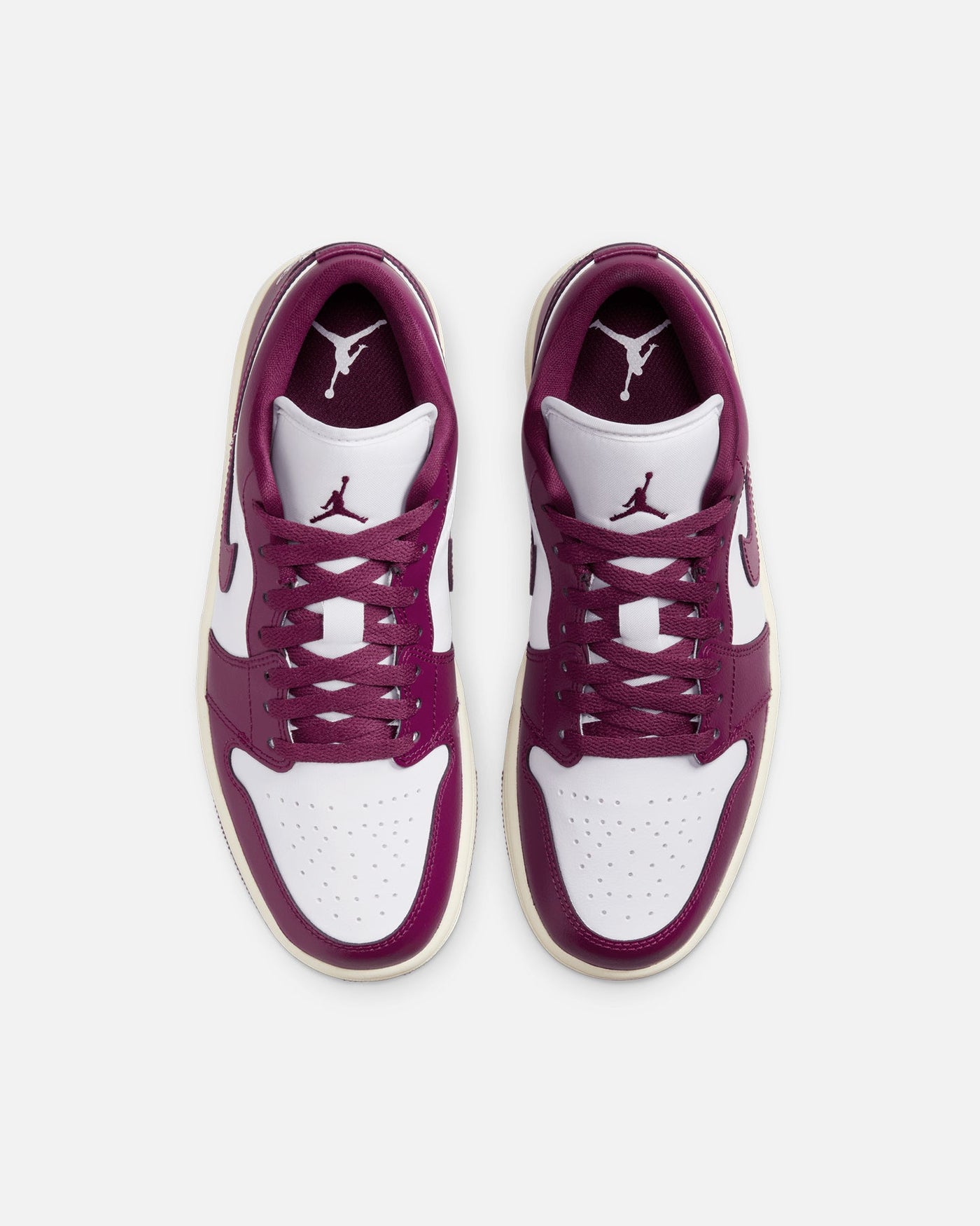 Jordan Women's Air Jordan 1 Low "Fireberry" White/Bordeaux