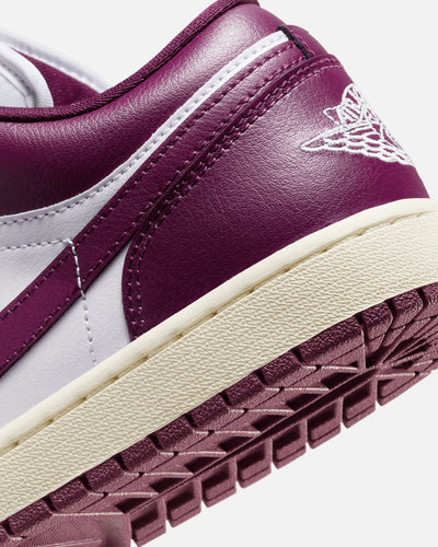 Jordan Women's Air Jordan 1 Low "Fireberry" White/Bordeaux