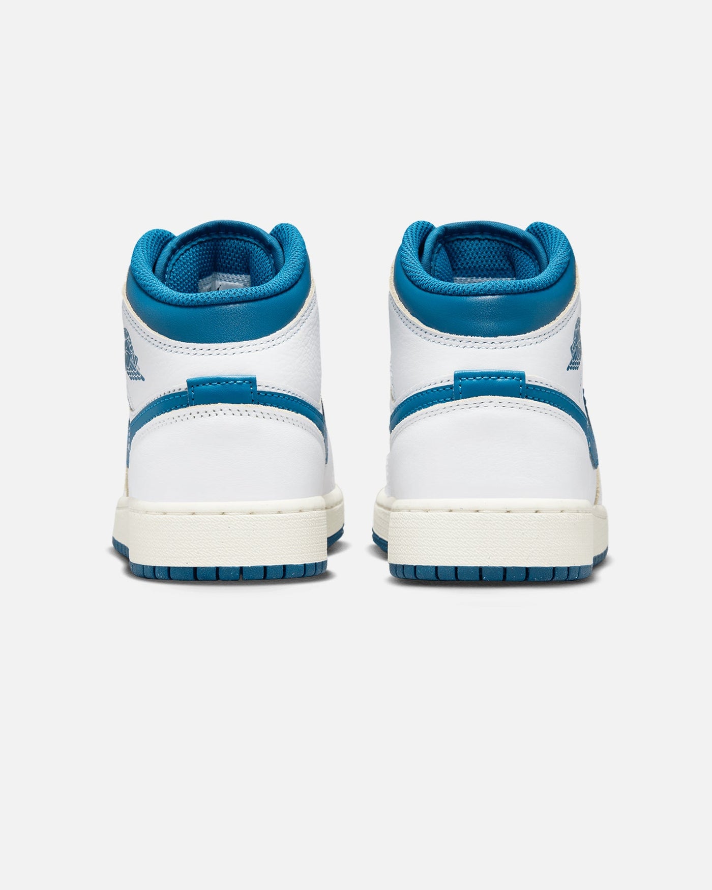 Jordan Kid's Air Jordan 1 Mid SE (GS) White/Industrial Blue