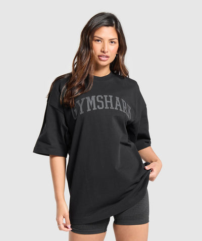 Graphic Collegiate Oversized T Shirt