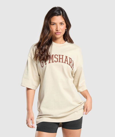 Graphic Collegiate Oversized T Shirt